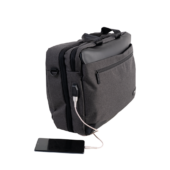 5505 -VISION - Charcoal- 3 in 1 Business Bag with USB Port copy